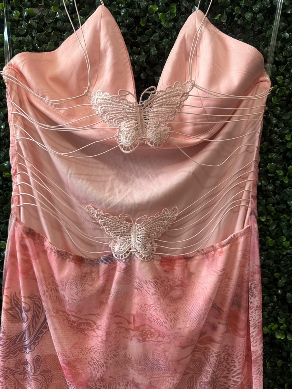 FASHION NOVA Mariposa Mesh Dress/STRAPPY BUTTERFLY BACK DRESS - Picture 12 of 15